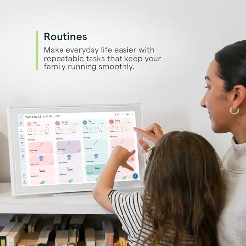 15-inch Wall Planner Digital Calendar with Touchscreen and Chore Chart L77940