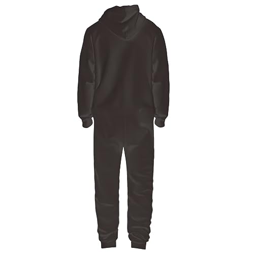 Adult Onesie Hooded One-Piece Pajama Zipper Jumpsuit for Men and Women I930