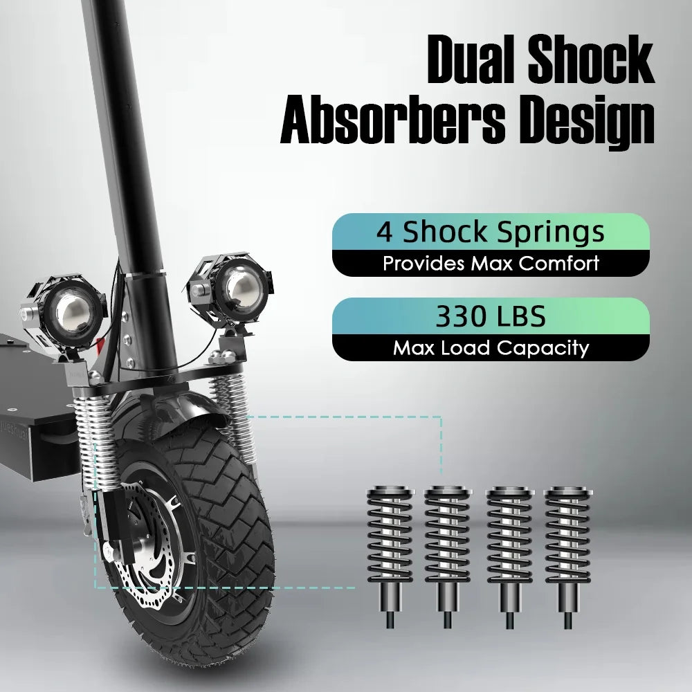 Electric Scooter, 60V 2600W Dual Motors, 45MPH, 40 Miles Range A33144
