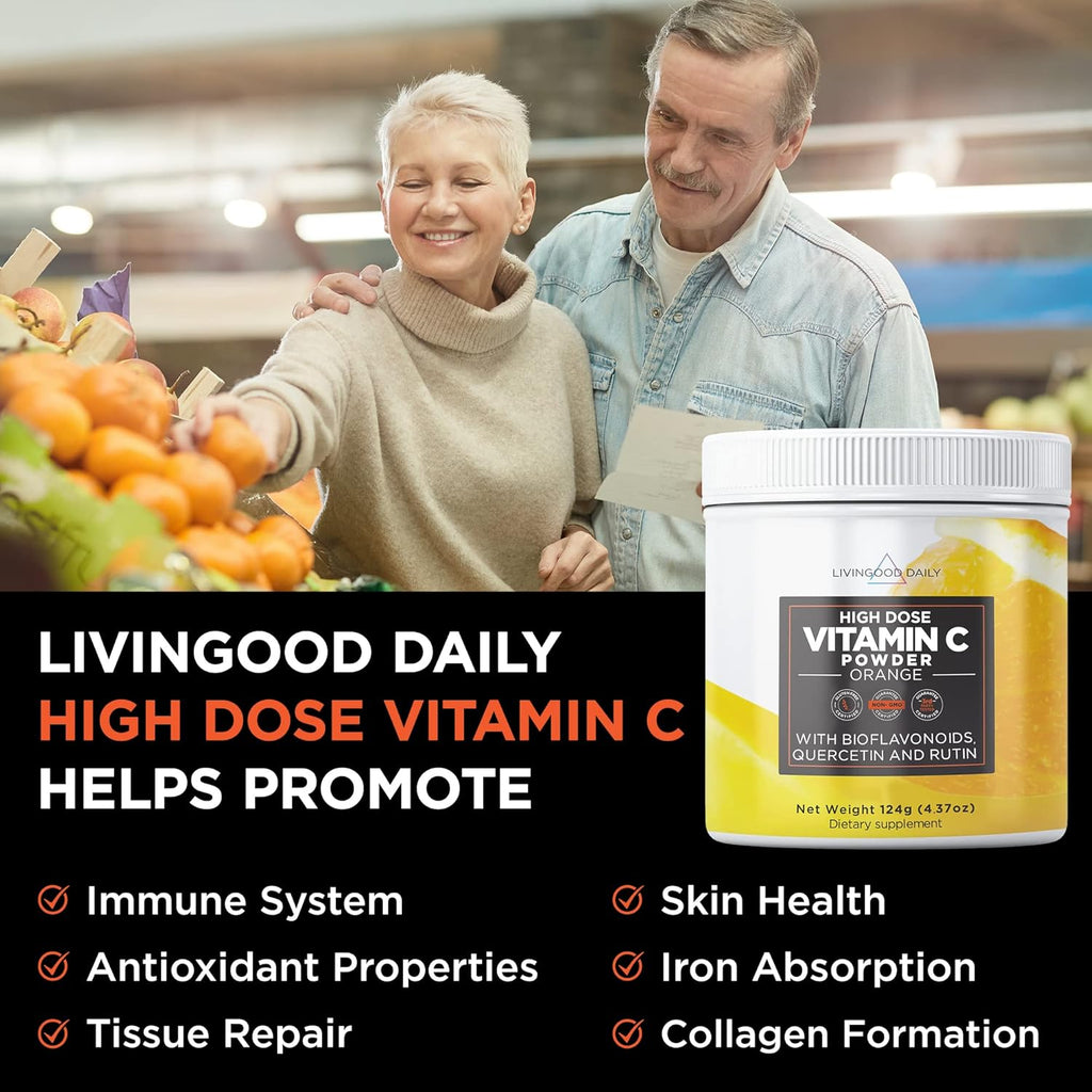 Vitamin C Powder Supplement with Quercetin and Citrus Bioflavonoids F99478