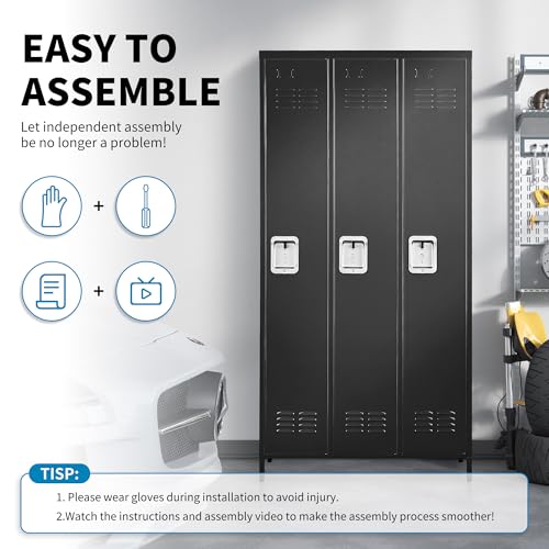 Metal Lockers with Shelves 72" H for Employees C448234