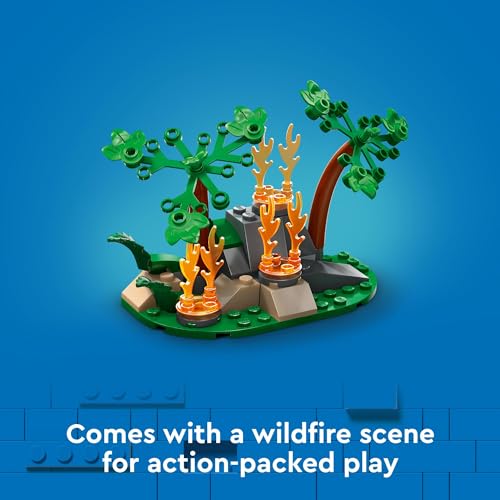 Fire Rescue Plane Building Blocks Playset for Kids Ages 6+ V3049