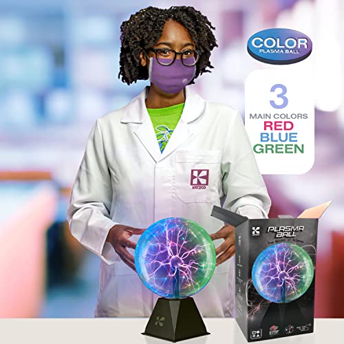 7 Inch Plasma Ball Lamp - Touch and Sound Sensitive Electric Globe with Lightning Effects R48981