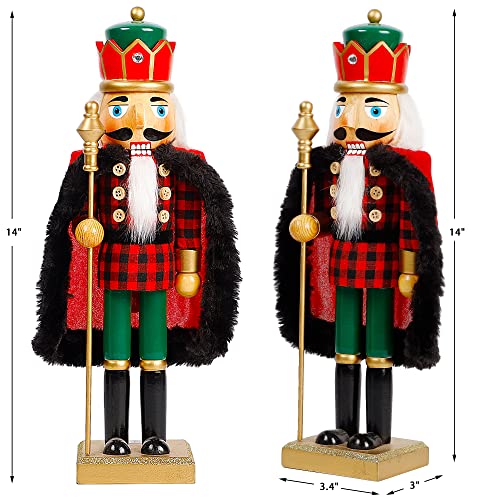 14 Inch Christmas Nutcracker Bear Drummer Ornaments, Tabletop Centerpiece Decor W663