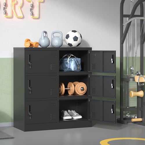 Steel Storage Locker Cabinet with Lock and Card Slot for Office, Gym, Home, School V427708