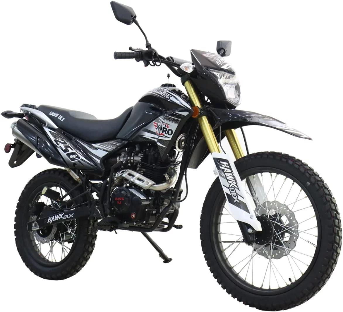 250cc Dirt Bike, 5-Speed Manual, Electric/Kick Start, 21"/18" Wheels P67757