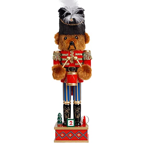14 Inch Christmas Nutcracker Bear Drummer Ornaments, Tabletop Centerpiece Decor W663