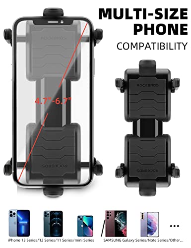 Bike Phone Holder Adjustable Motorcycle Mount Handlebar Clip for Bicycle Scooter K22604