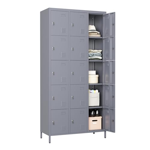 Steel Lockers for Employees, Lockable Storage Cabinet with Assembly X270