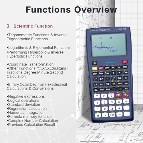 Scientific Calculator with Notepad, 2-Line Display, Solar and Battery Powered Q967