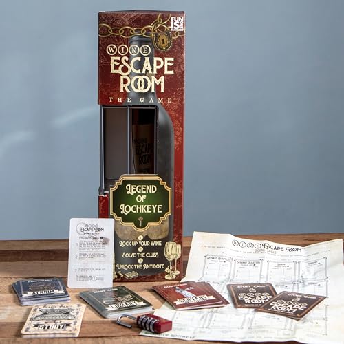 Escape Room Game Wine Bottle Puzzle Box for Adults S480582