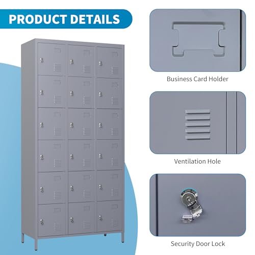 Steel Lockers for Employees, Lockable Storage Cabinet with Assembly X270