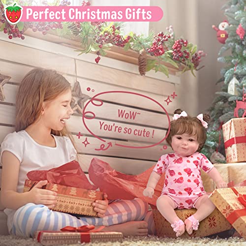 Lifelike Reborn Baby Doll 20 Inch Realistic Newborn with Gift Box E35178