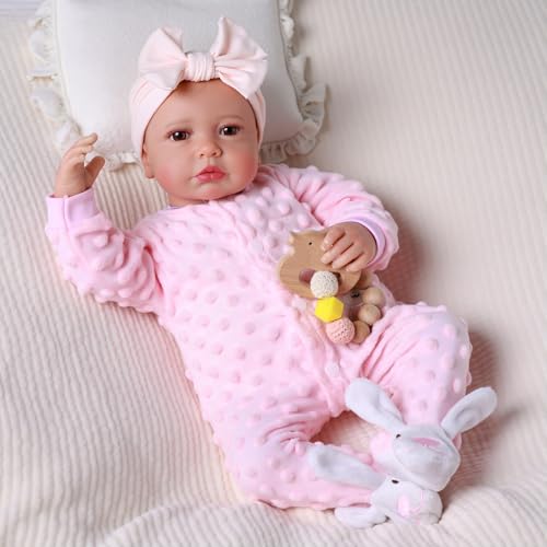 20-inch Soft Vinyl Reborn Baby Doll with Accessories N401