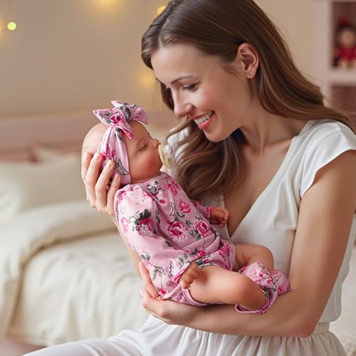 Lifelike Reborn Baby Doll 20 Inch Sleeping Newborn Soft Body Girl with Accessories Q690719