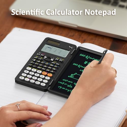Rechargeable Scientific Calculator with Writing Pad and Foldable Case Q688