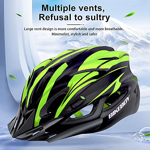 Adult Bike Helmet with Light and Sun Visor H53604
