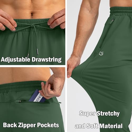 Men's Tapered Sweatpants with Zipper Pockets A747889