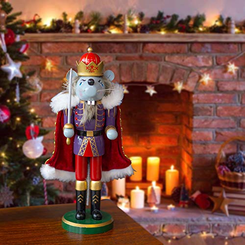 Christmas Nutcrackers Figures 7 Inch Wooden Mouse King Soldier Pirate Decorations O68716