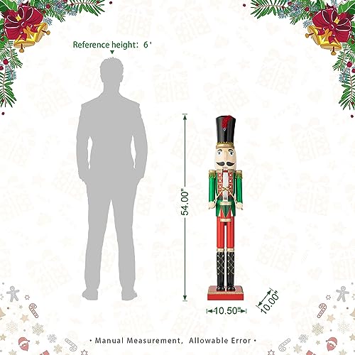 Wooden Nutcracker Decoration 42 Inch Christmas Indoor Outdoor C418758