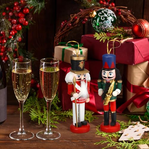Christmas Nutcracker Ornaments Wooden Hanging Decorations 5 Inch H421