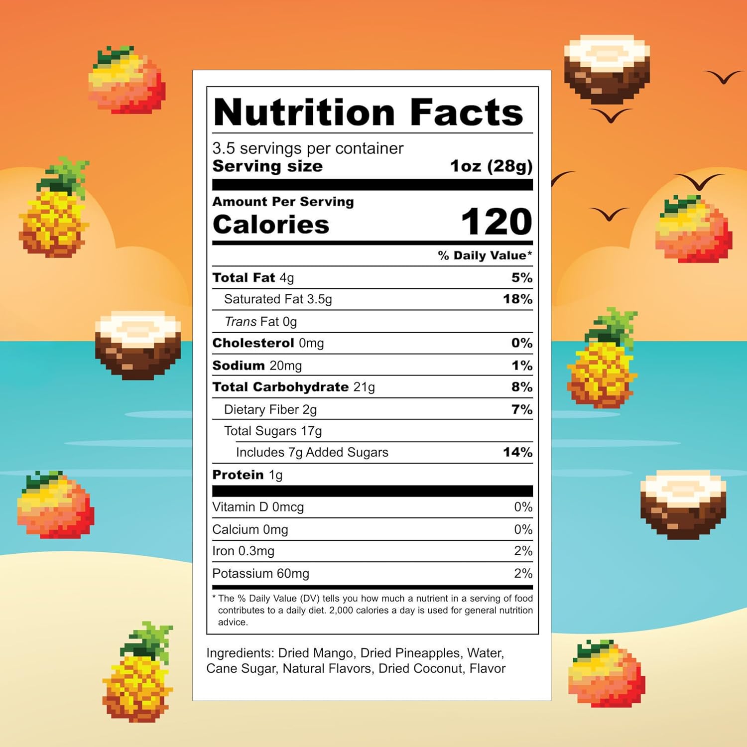 Super Sour Chewy Gummies with Dried Fruit, Low Calorie Snack, 3.5oz 4 Pack V22963