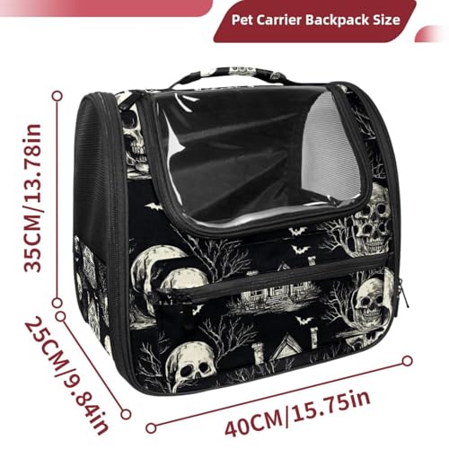 Halloween Cat Backpack Carrier, Breathable Bubble Pet Backpack R5452