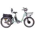 DWMEIGI Step Thru Electric Tricycle for Adult, 750W Motor 48V 16AH Battery 65 MI Range, Full Suspension E trikes with Turn Signal, Reverse Gear