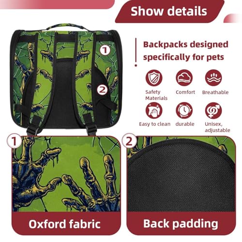 Halloween Pet Carrier Airline Approved for Small Medium Dogs Cats S688252