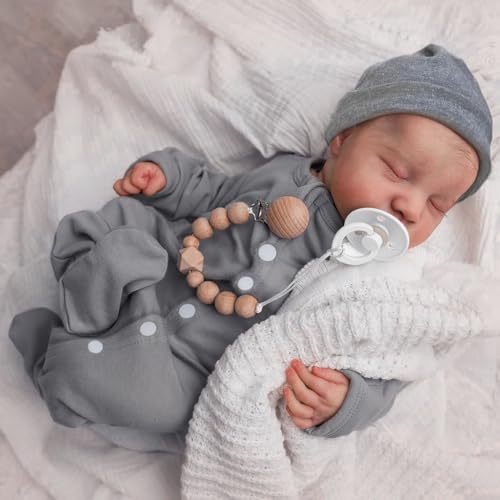 18 Inch Realistic Reborn Baby Doll with Vinyl Body and Accessories Q173