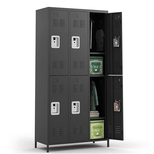 Steel Lockers for Employees, Lockable Storage Cabinet with Assembly X270