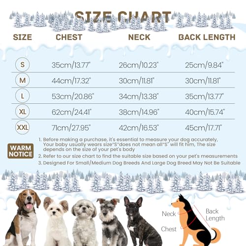 Black Dog Winter Coat with Harness, Reflective Waterproof Jacket for Small Dogs O43201