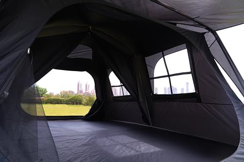 Extra Large Family Cabin Tent for Camping, 2 Rooms, 3 Doors, Waterproof E6603