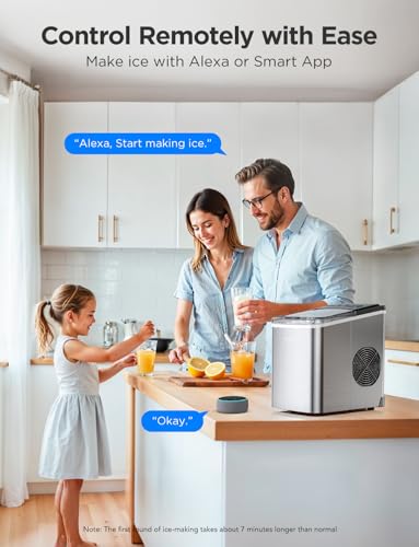 Smart Countertop Ice Maker, Self-Cleaning, 26lbs/24Hrs Y70975