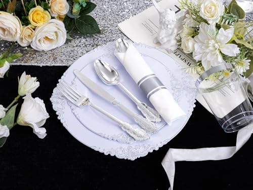 Gold Plastic Dinnerware Set for 50 Guests N48810