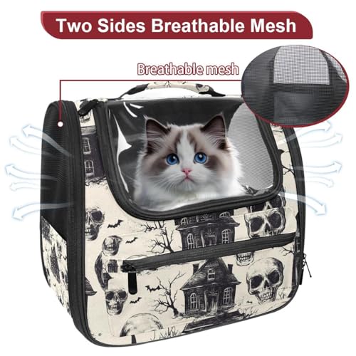 Halloween Cat Backpack Carrier, Breathable Bubble Pet Backpack R5452