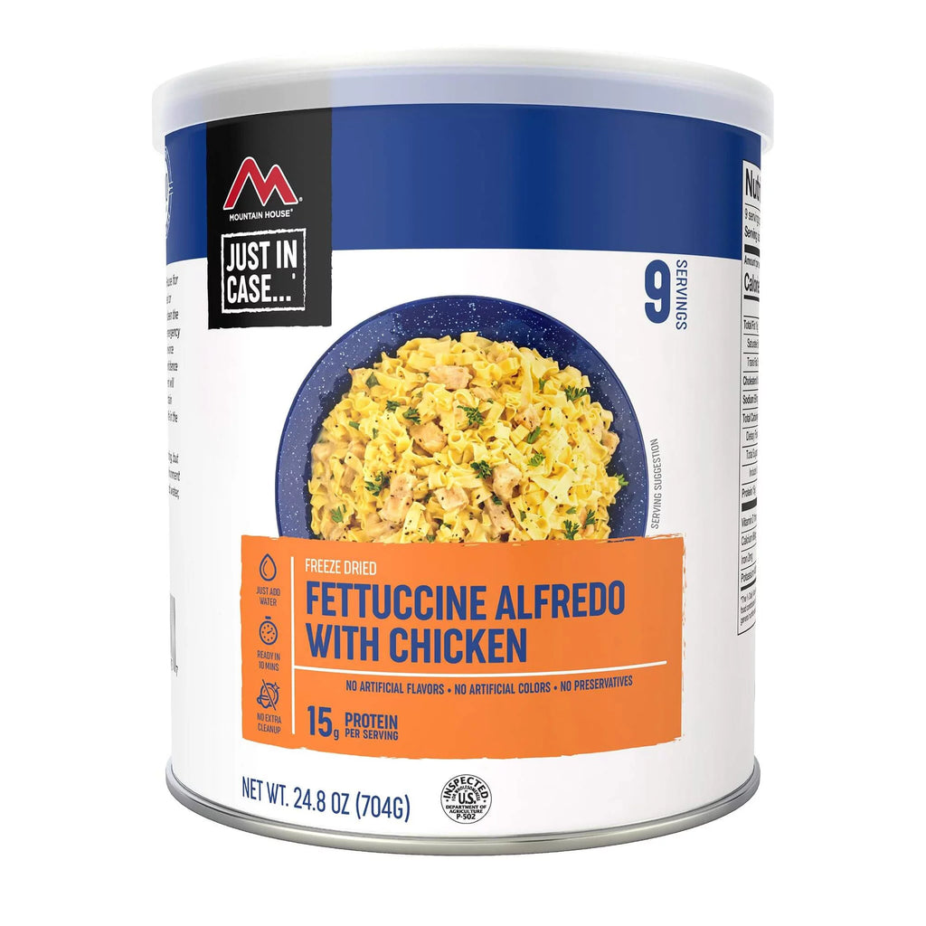 Fettuccine Alfredo with Chicken Freeze Dried Emergency Food, 6 Pack N201