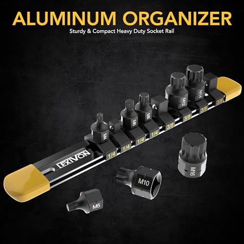 Triple Square Spline Bit Socket Set, Extra Long 4-Inch Z711161