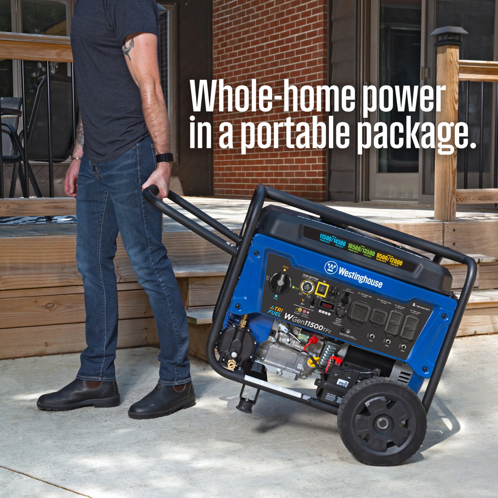14,500 Watt Tri-Fuel Portable Generator with CO Sensor F999