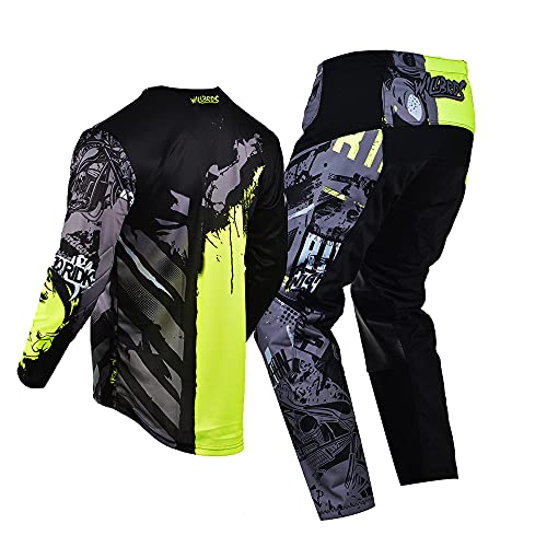 Youth Motocross Jersey and Pants Set for Kids E30473