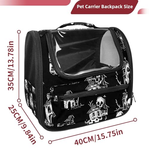 Halloween Cat Backpack Carrier, Breathable Bubble Pet Backpack R5452