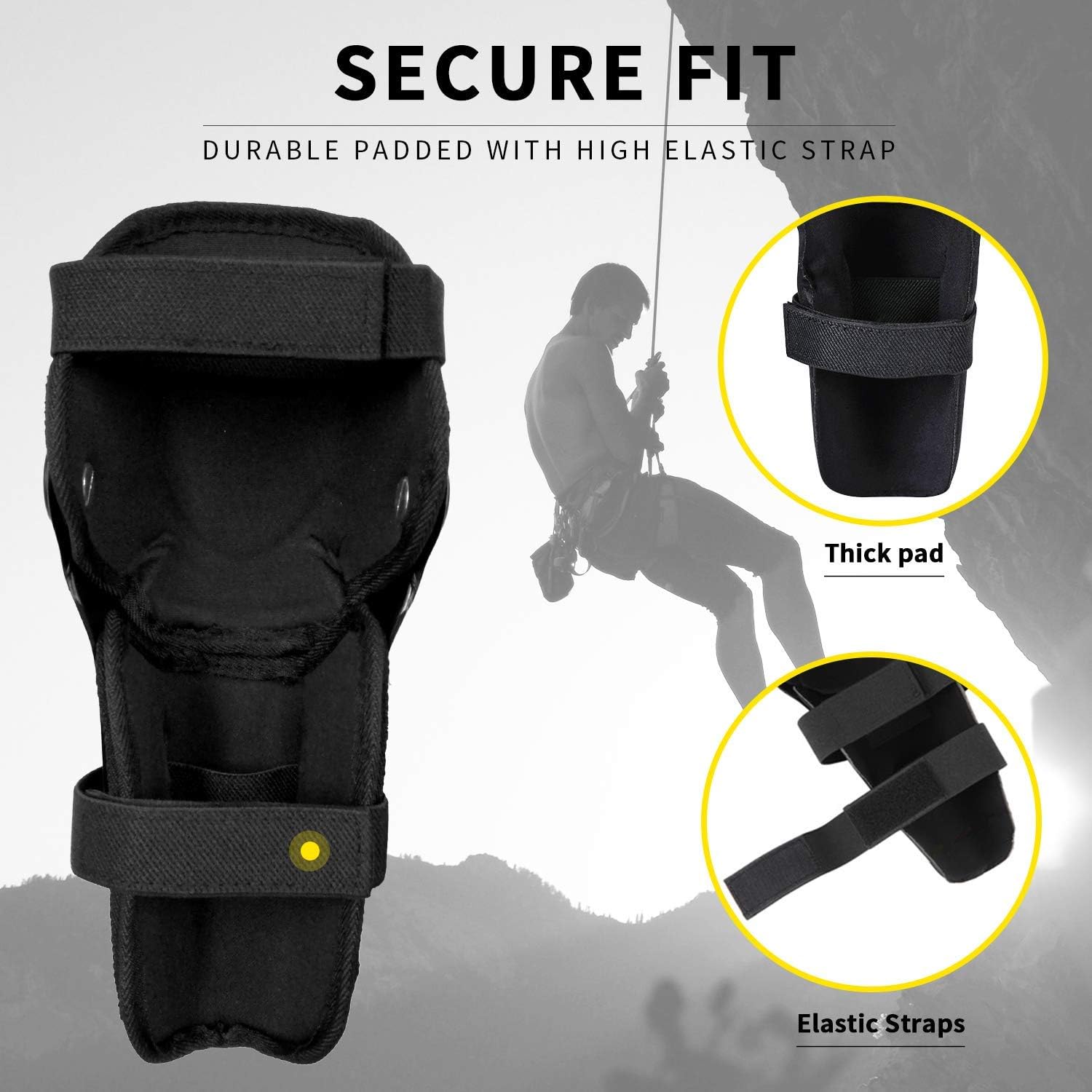 Motorcycle Protective Jacket and Knee Pads Guard Gear, Black Adjustable U324606