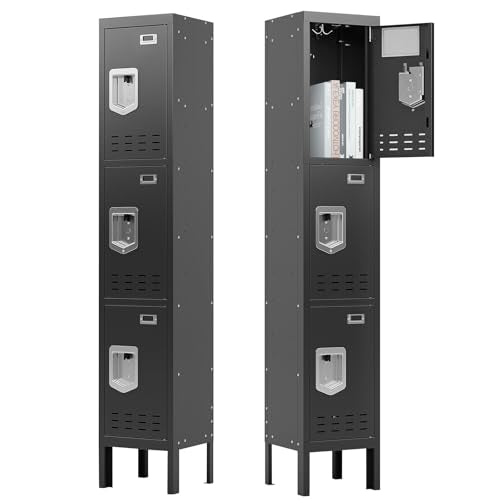 5-Door Steel Storage Locker with Hooks and Card Slots M92401