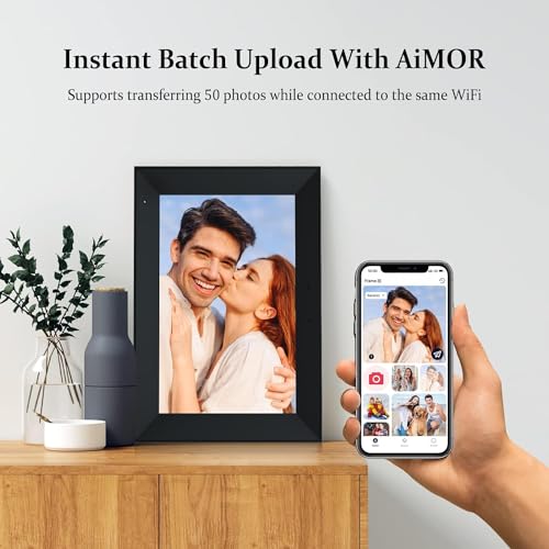WiFi Digital Photo Frame 10.1 Inch IPS HD Touch Screen with 32GB Storage O9566