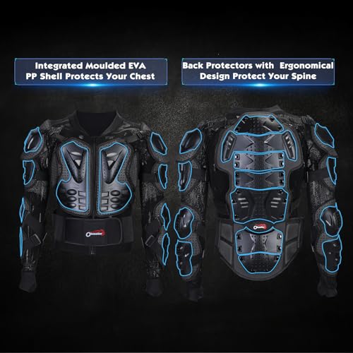Motorcycle Body Protective Jacket Armor for Men, Motocross Riding Gear L50692