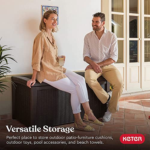 Outdoor Storage Deck Box for Patio, Backyard and Garden, 110 Gallon, Lockable, Waterproof P895