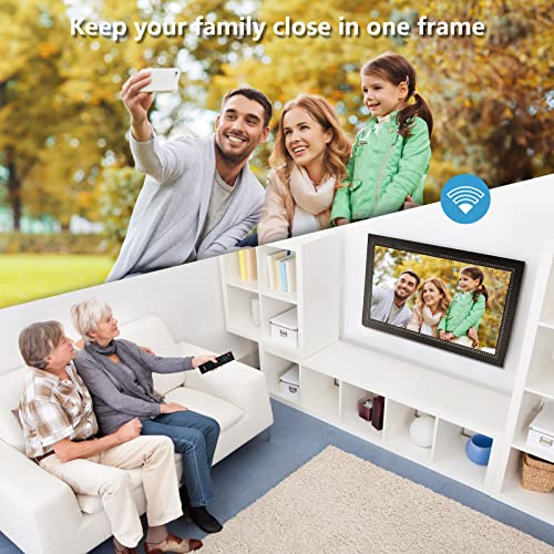 WiFi Digital Photo Frame 10.1 Inch IPS HD Touch Screen with 32GB Storage O9566