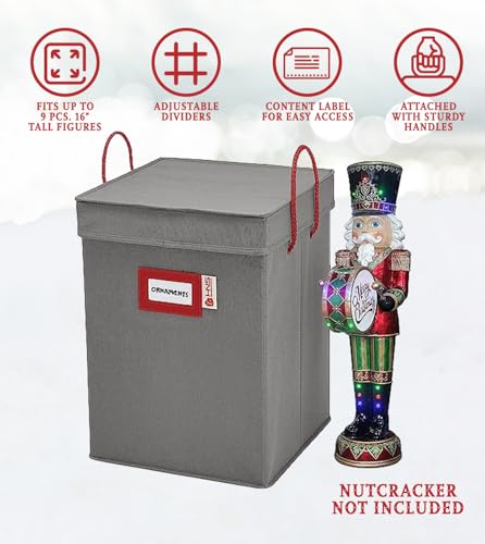 Christmas Nutcracker Storage Box for Figurines and Ornaments R1156