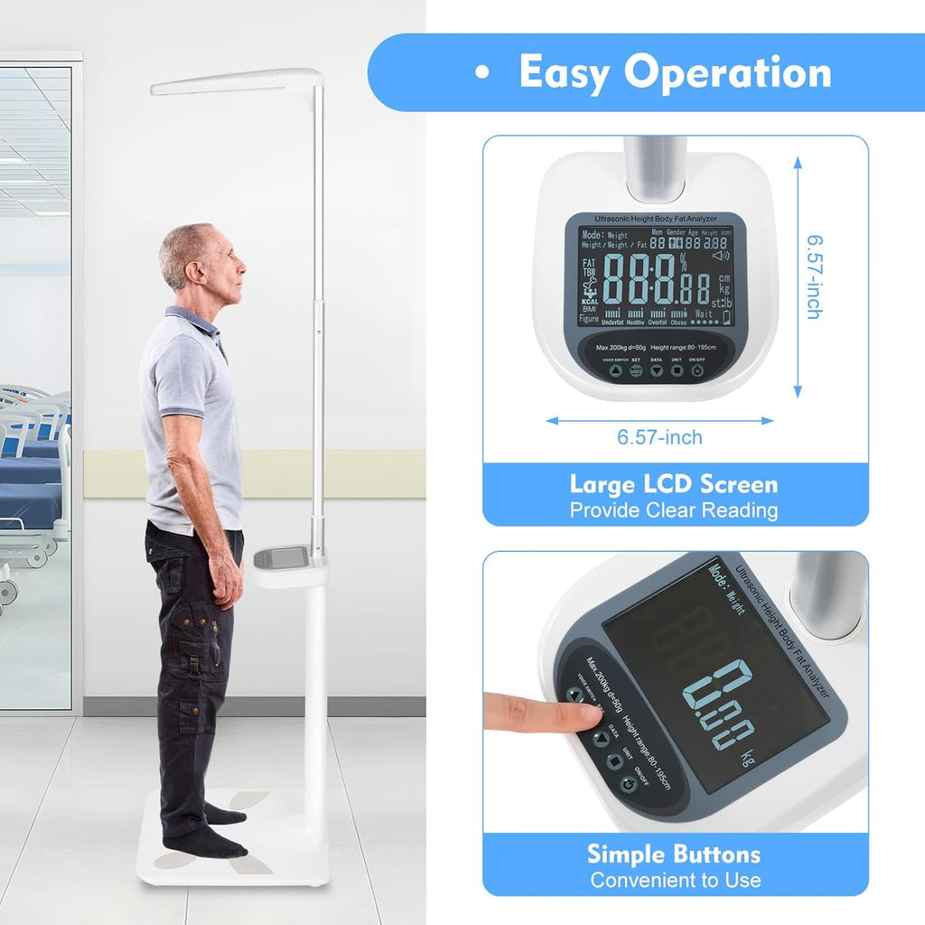 Medical Digital Scale for Body Weight and Height with BMI Display Q986804