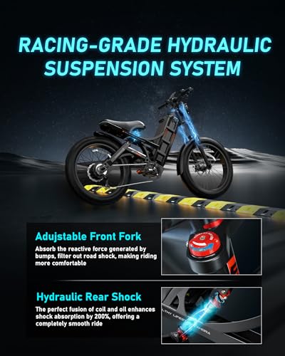 Adult Electric Bike 1200W Dual Motor Fat Tire Long Range S49708